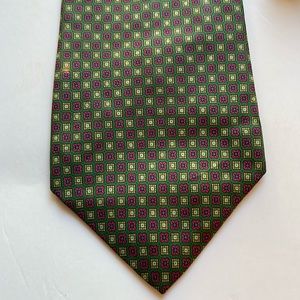 Gap Premium 100% silk USA made necktie tie green 57” X 3.75”